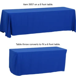 Serged Convertible Table Throw - 6 feet to 8 feet - 24 hr