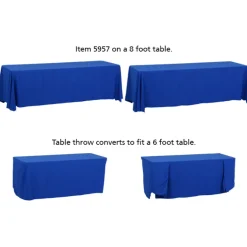 Serged Convertible Table Throw - 6 feet to 8 feet - 24 hr