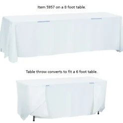 Serged Convertible Table Throw - 6 feet to 8 feet - Full Color