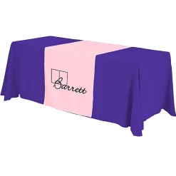 Serged 6-foot Closed-Back Table Throw and Runner Kit