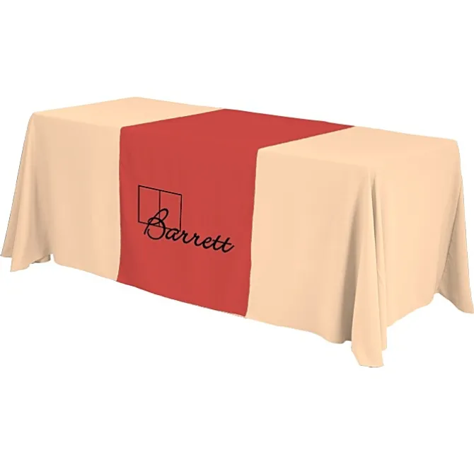 Serged 6-foot Closed-Back Table Throw and Runner Kit