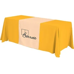 Serged 6-foot Closed-Back Table Throw and Runner Kit