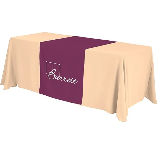 Serged 6-foot Closed-Back Table Throw and Runner Kit