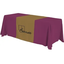 Serged 6-foot Closed-Back Table Throw and Runner Kit