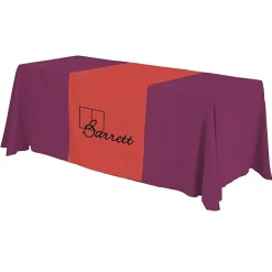 Serged 6-foot Closed-Back Table Throw and Runner Kit