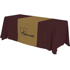 Serged 6-foot Closed-Back Table Throw and Runner Kit
