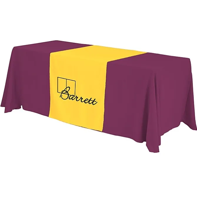 Serged 6-foot Closed-Back Table Throw and Runner Kit