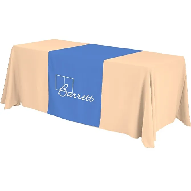 Serged 6-foot Closed-Back Table Throw and Runner Kit