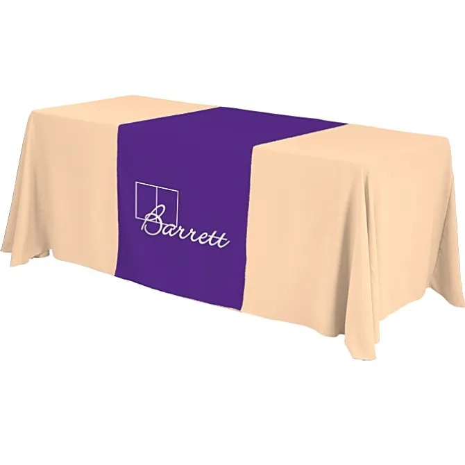 Serged 6-foot Closed-Back Table Throw and Runner Kit
