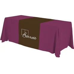 Serged 6-foot Closed-Back Table Throw and Runner Kit