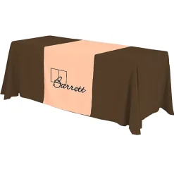 Serged 6-foot Closed-Back Table Throw and Runner Kit - 24 hr