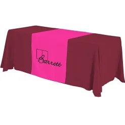 Serged 6-foot Closed-Back Table Throw and Runner Kit - 24 hr