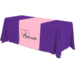 Serged 6-foot Closed-Back Table Throw and Runner Kit - 24 hr