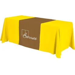 Serged 6-foot Closed-Back Table Throw and Runner Kit - 24 hr