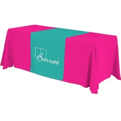 Serged 6-foot Closed-Back Table Throw and Runner Kit - 24 hr