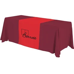 Serged 6-foot Closed-Back Table Throw and Runner Kit - 24 hr