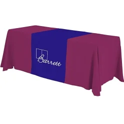 Serged 6-foot Closed-Back Table Throw and Runner Kit - 24 hr
