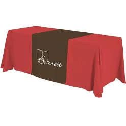 Serged 6-foot Closed-Back Table Throw and Runner Kit - 24 hr