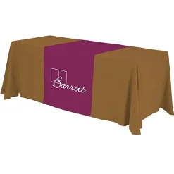 Serged 6-foot Closed-Back Table Throw and Runner Kit - 24 hr