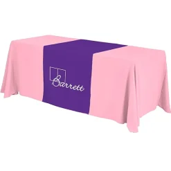 Serged 6-foot Closed-Back Table Throw and Runner Kit - 24 hr