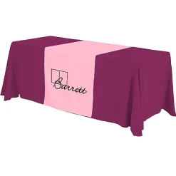 Serged 6-foot Closed-Back Table Throw and Runner Kit - 24 hr
