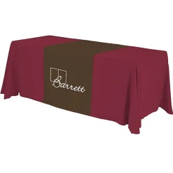 Serged 6-foot Closed-Back Table Throw and Runner Kit - 24 hr