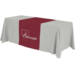 Serged 6-foot Closed-Back Table Throw and Runner Kit - 24 hr