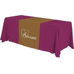 Serged 6-foot Closed-Back Table Throw and Runner Kit - 24 hr
