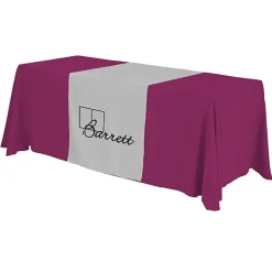 Serged 6-foot Closed-Back Table Throw and Runner Kit - 24 hr