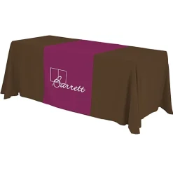 Serged 6-foot Closed-Back Table Throw and Runner Kit - 24 hr