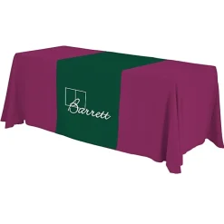 Serged 6-foot Closed-Back Table Throw and Runner Kit - 24 hr