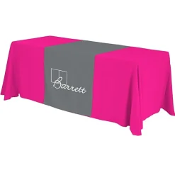 Serged 6-foot Closed-Back Table Throw and Runner Kit - 24 hr