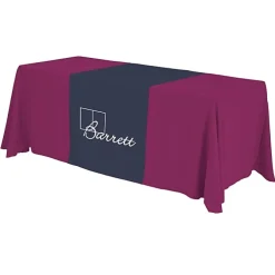 Serged 6-foot Closed-Back Table Throw and Runner Kit - 24 hr