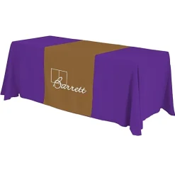 Serged 6-foot Closed-Back Table Throw and Runner Kit - 24 hr