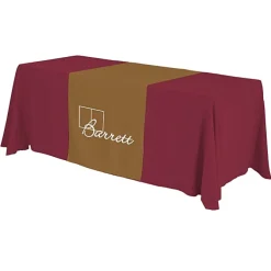 Serged 6-foot Closed-Back Table Throw and Runner Kit - 24 hr