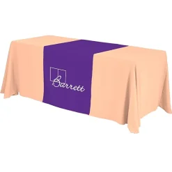 Serged 6-foot Closed-Back Table Throw and Runner Kit - 24 hr