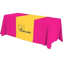 Serged 6-foot Closed-Back Table Throw and Runner Kit - 24 hr