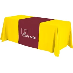 Serged 6-foot Closed-Back Table Throw and Runner Kit - 24 hr