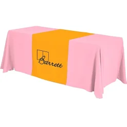 Serged 6-foot Closed-Back Table Throw and Runner Kit - 24 hr