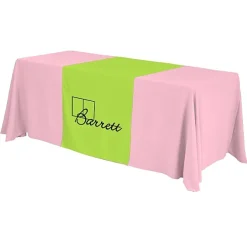 Serged 6-foot Closed-Back Table Throw and Runner Kit - 24 hr