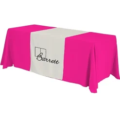 Serged 6-foot Closed-Back Table Throw and Runner Kit - 24 hr