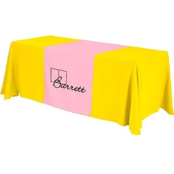 Serged 6-foot Closed-Back Table Throw and Runner Kit - 24 hr
