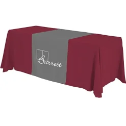 Serged 6-foot Closed-Back Table Throw and Runner Kit - 24 hr