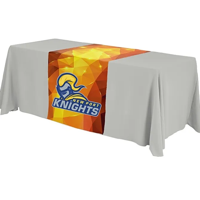 Serged 6-foot Closed-Back Table Throw and Runner Kit - Full Color