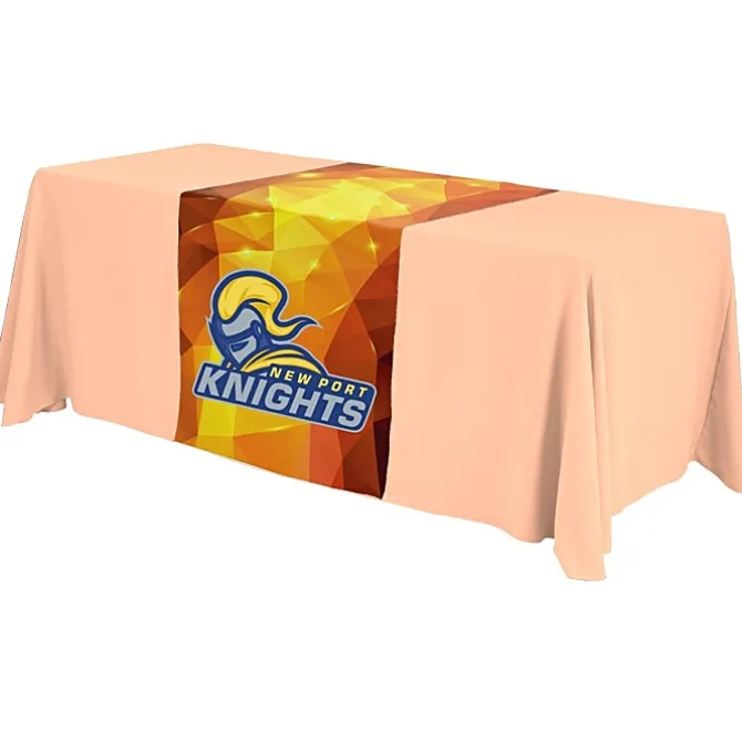 Serged 6-foot Closed-Back Table Throw and Runner Kit - Full Color