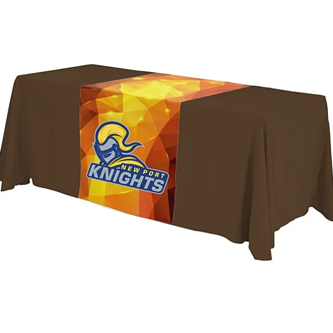 Serged 6-foot Closed-Back Table Throw and Runner Kit - Full Color