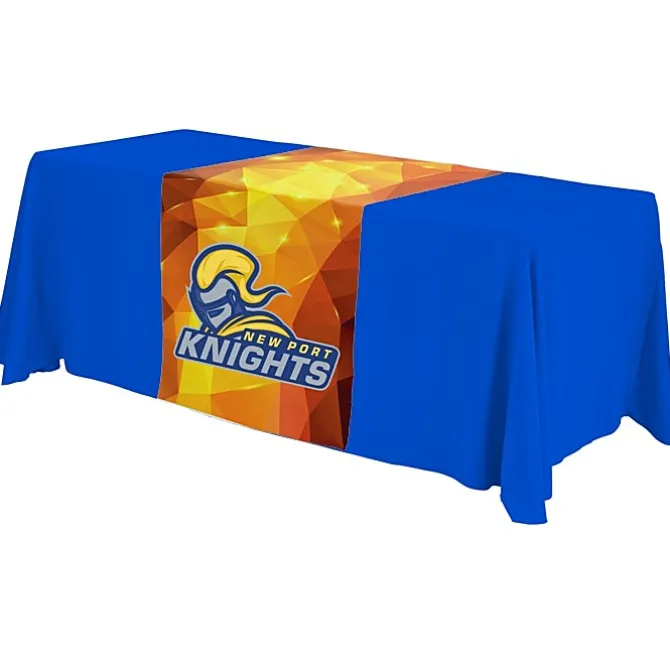 Serged 6-foot Closed-Back Table Throw and Runner Kit - Full Color