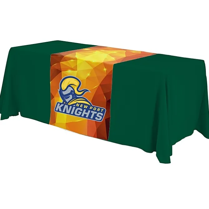 Serged 6-foot Closed-Back Table Throw and Runner Kit - Full Color