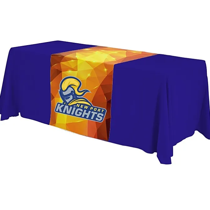Serged 6-foot Closed-Back Table Throw and Runner Kit - Full Color