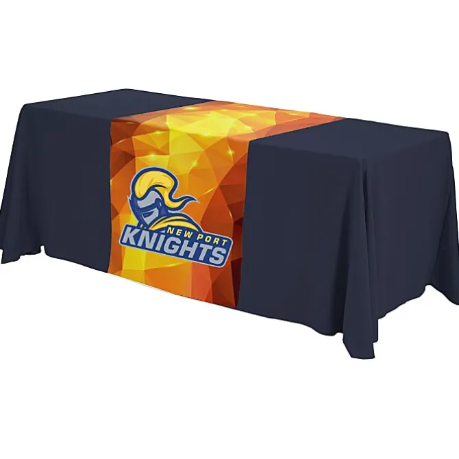 Serged 6-foot Closed-Back Table Throw and Runner Kit - Full Color